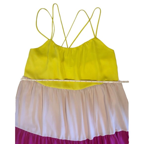 Express Maxi Dress Women’s Size Small, Tiered, Color block, Pink, Orange - Picture 10 of 10